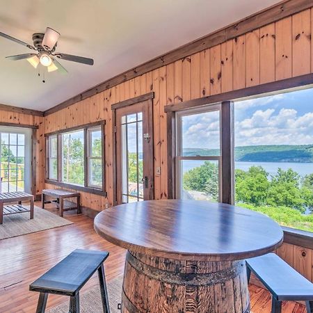 Watkins Glen Lakeview Cottage With Waterfall! Bagian luar foto