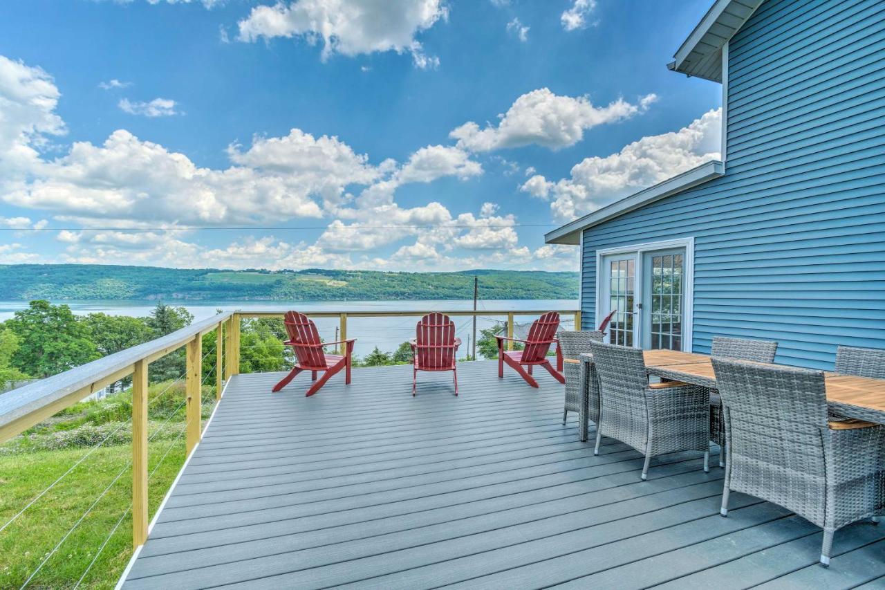 Watkins Glen Lakeview Cottage With Waterfall! Bagian luar foto