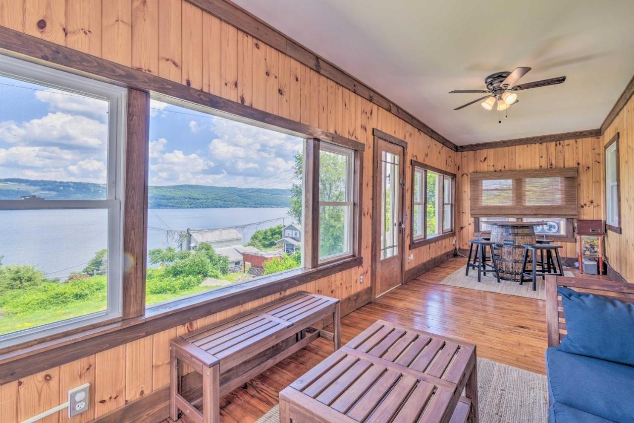 Watkins Glen Lakeview Cottage With Waterfall! Bagian luar foto