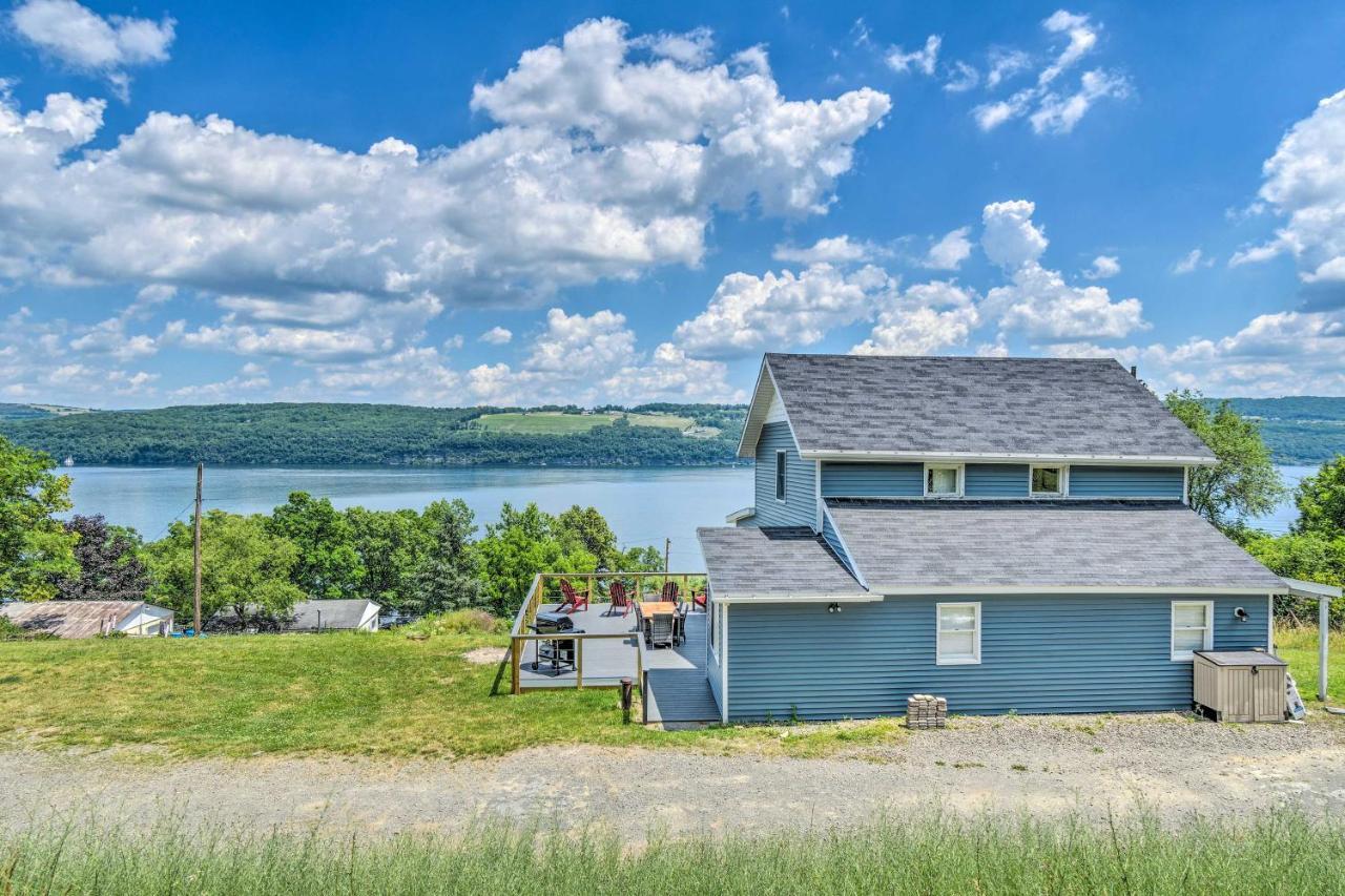 Watkins Glen Lakeview Cottage With Waterfall! Bagian luar foto